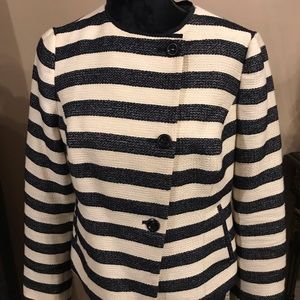 Navy striped jacket